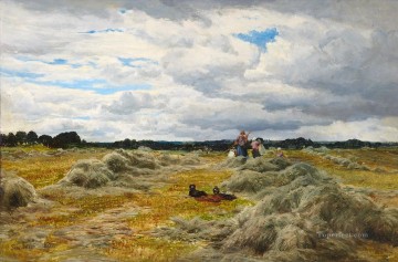 サミュエル・ボー Painting - 収穫時期 サミュエル・ボーの風景